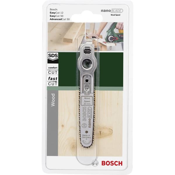 Mikro-kedjesågblad Bosch Home and Garden nanoBLADE Wood Speed 50 2609256D84 Passar till följande modeller EasyCut 12, E
