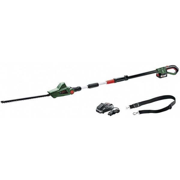 Bosch Home and Garden UniversalHedgePole 18 Batteri Teleskop-häcksax inkl. batteri, inklusive laddningsstation, Axelrem