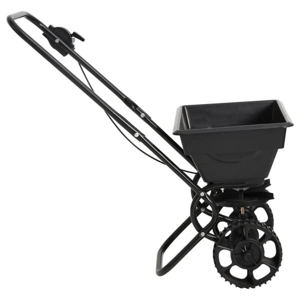 vidaXL Työnnettävä suolan levitin PVC ja teräs 92x46x70 cm 15 l