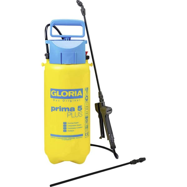 Gloria Haus und Garten 000106.0000 prima 5 PLUS Tryckspruta 5 l