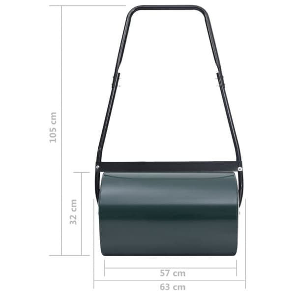 vidaXL Plenvalse grønn og svart 63 cm 50 L