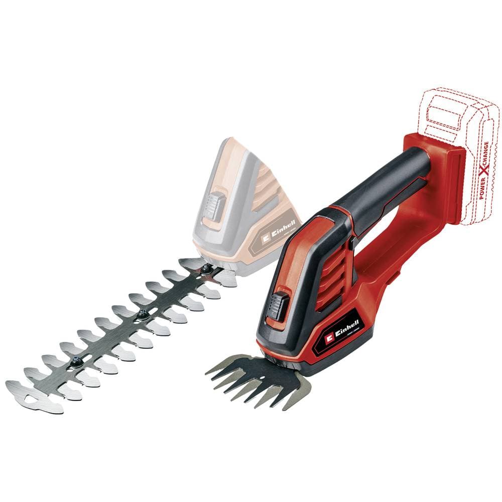 Einhell Einhell Power X-Change Akku-Gras- und Strauchschere GE-CG 18/100 Li-Solo Batteri Grässax Softgriff