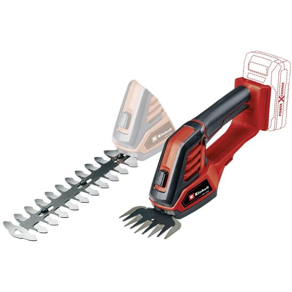Einhell Einhell Power X-Change Akku-Gras- und Strauchschere GE-CG 18/100 Li-Solo Grässax Batteri Softgriff