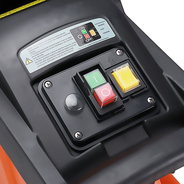 2800W 55L elektrisk flishuggare växtgrenförstörare med hjul Trädgårdsredskap