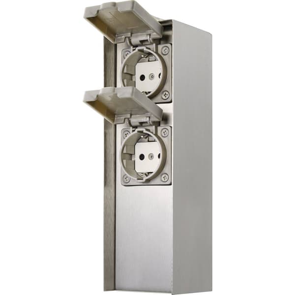 Sygonix SY-4979748 Trädgårdsstickkontakt Rostfritt stål