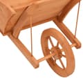 Miniatyrbillede 6 af 8: vidaXL plantekasse 128x45,5x43 cm trillebørsdesign massivt fyr