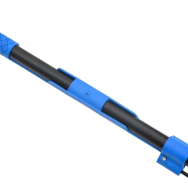 vidaXL nøddeopsamler 127 cm stål blå