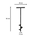 Miniatyrbillede 8 af 9: Bor Jordbor Haveplanter til plantning af planter Gravning Omplantning 85x15cm