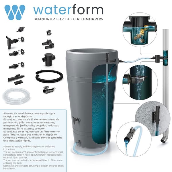 Prosperplast Regnvattentank Water Collection 696x594x610 Mm