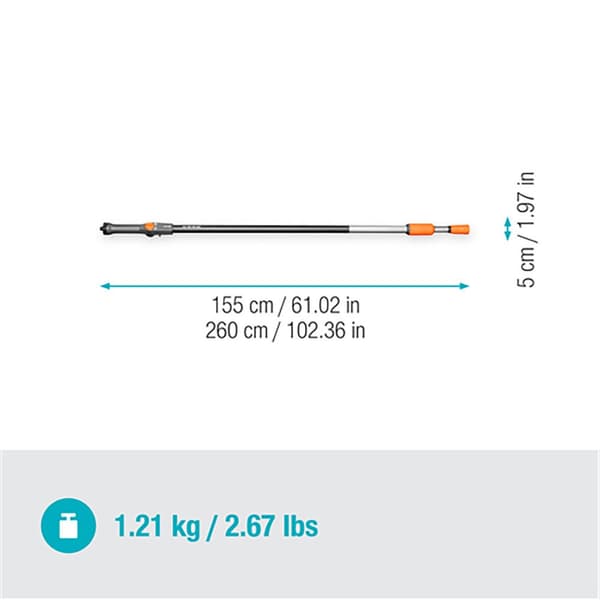 Gardena Cleansystem M-xl 155-260 Cm Teleskophandtag