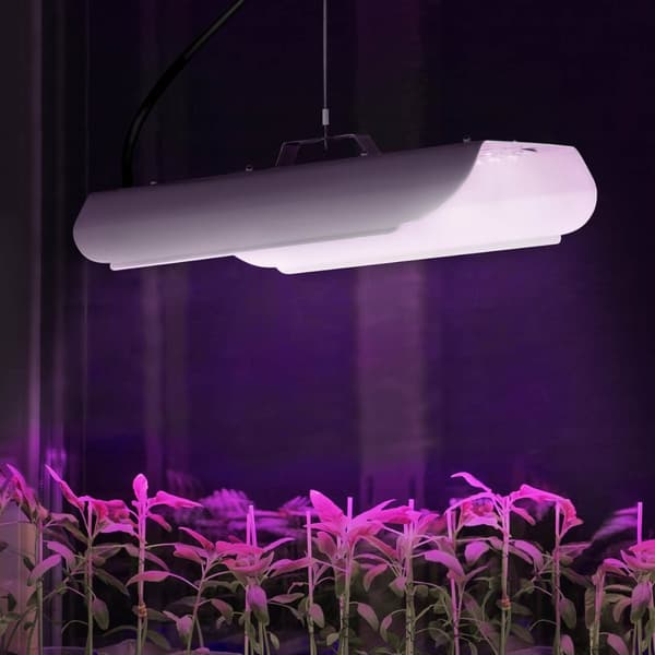 Växtodlingslampa fullspektrum 25 x 17 cm 136 LED 100 W silver
