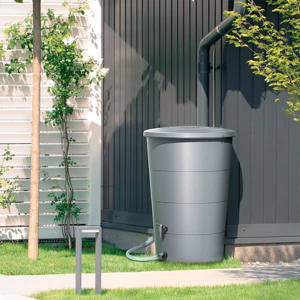 Prosperplast Regnvandsbeholder Set 200l Smooth Collection 60x60x106.6 Cm Transparent