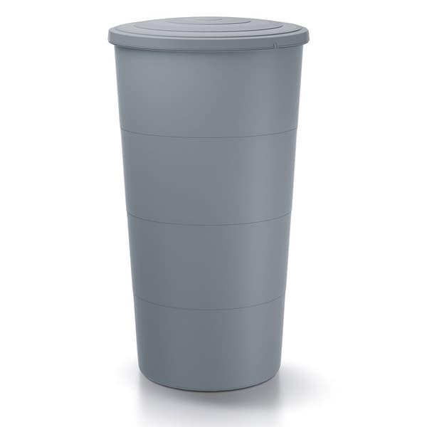 Prosperplast Regnvandsbeholder Set 200l Smooth Collection 60x60x106.6 Cm Transparent
