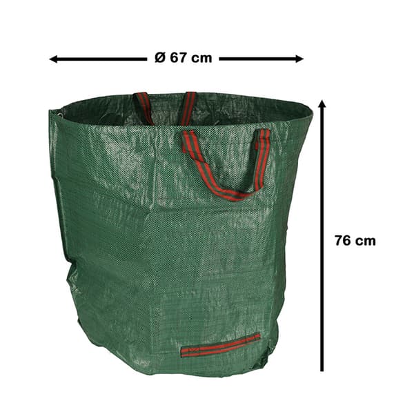 Trädgårdslövkorg, avfallspåse, 272 l, stor
