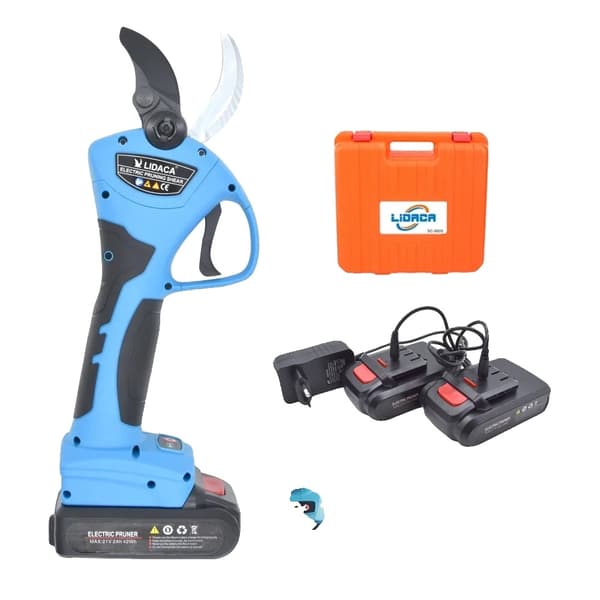 Elektriske Beskærersakse, 21V Batteri, 40mm Skærområde,SC-8605 Blå SC-8605 Blue