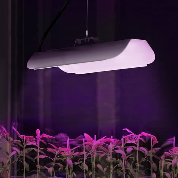Växtväxtlampa fullspektrum 25 x 12 cm 136 LED 50 W silver