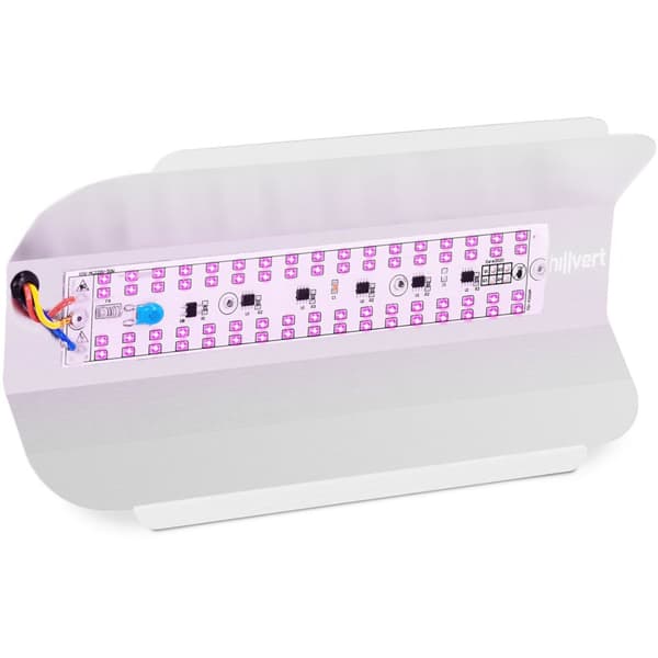 Växtväxtlampa fullspektrum 25 x 12 cm 136 LED 50 W silver