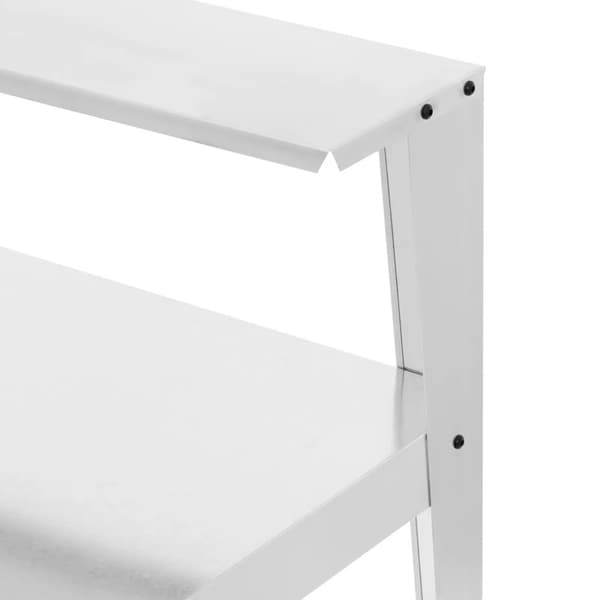 Havebord til plantning af planter med hylde, stål, 112 x 61 x 109 cm