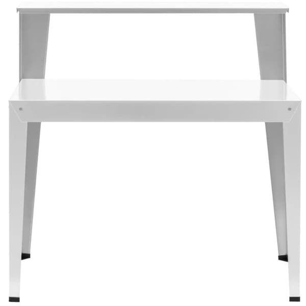 Havebord til plantning af planter med hylde, stål, 112 x 61 x 109 cm