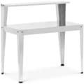 Miniatyrbillede 1 af 5: Havebord til plantning af planter med hylde, stål, 112 x 61 x 109 cm
