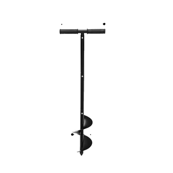 6 tuuman manuaalinen spiraalipora, säädettävä korkeus, ergonominen kahva,musta