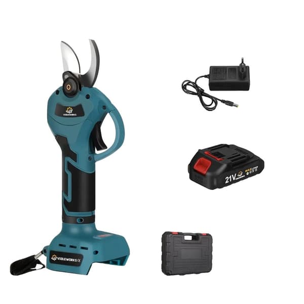 Børsteløse elektriske beskærersakse, maksimal skærediameter 30 mm, ergonomisk design,1 Batteri