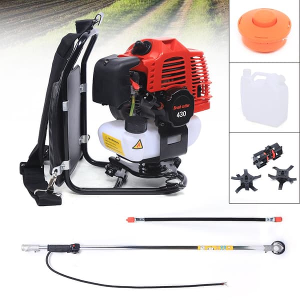 Havemølle Græsslåmaskine, 52CC 2-taktsmotor, 1000ml Brændstoftank,Rød