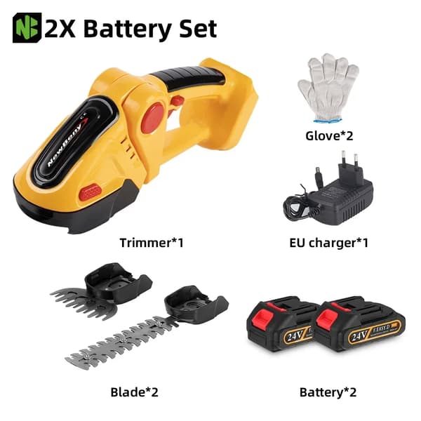 Elektrisk Häcksax, 2-i-1 Mångsidighet, Hög Hastighet 20000 RPM,Gul-2
