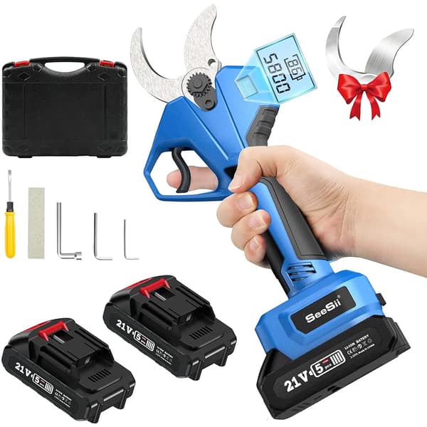 Batteridriven elektrisk sekatör, skärdiameter 40 mm, borstlös motor,med 2X2,0Ah batteri, EU