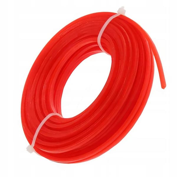Skæretråd til le, firkantet, 2,7 mm tyk x 15 m