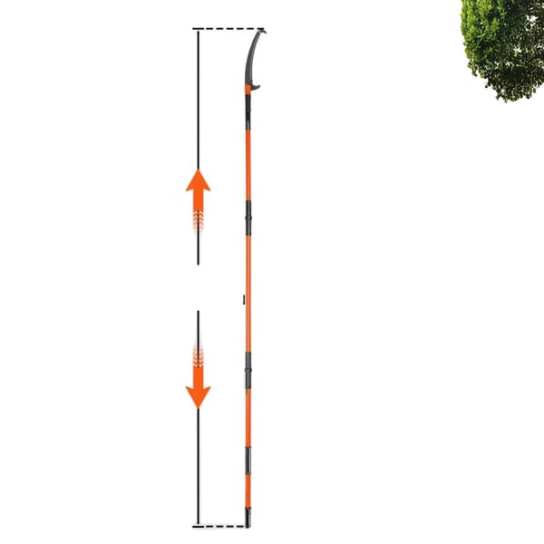 Käsikäyttöinen puunleikkuri, säädettävä pituus 7,3-27 jalkaa, ruostumaton terä,8m Laajennus
