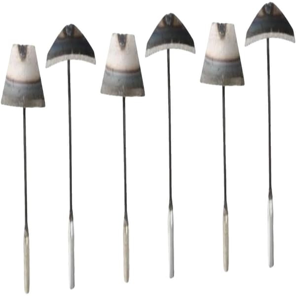 Havemøbler, Holdbar Stål Konstruktion, Ergonomisk Design,4CMx3stk Sølvx3stk