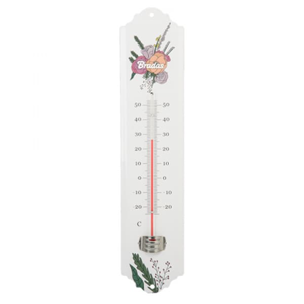 Udendørs vinduestermometer, metal, område: -25/50 grader Celsius, længde 30 cm