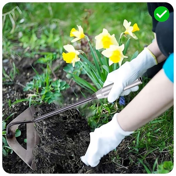 MINI HAVEHAKKE STÅL STÆRK HAKE GRAVER HAVEBLOMSTER GRØNTSAGER