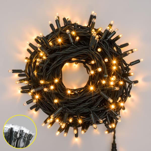LED-ketju 200 valoa - lämmin valkoinen - 15 m