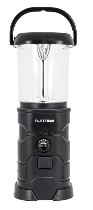 Aurinkokäyttöinen LED-retkivalo dynamolla ja 2-in-1-radiolla