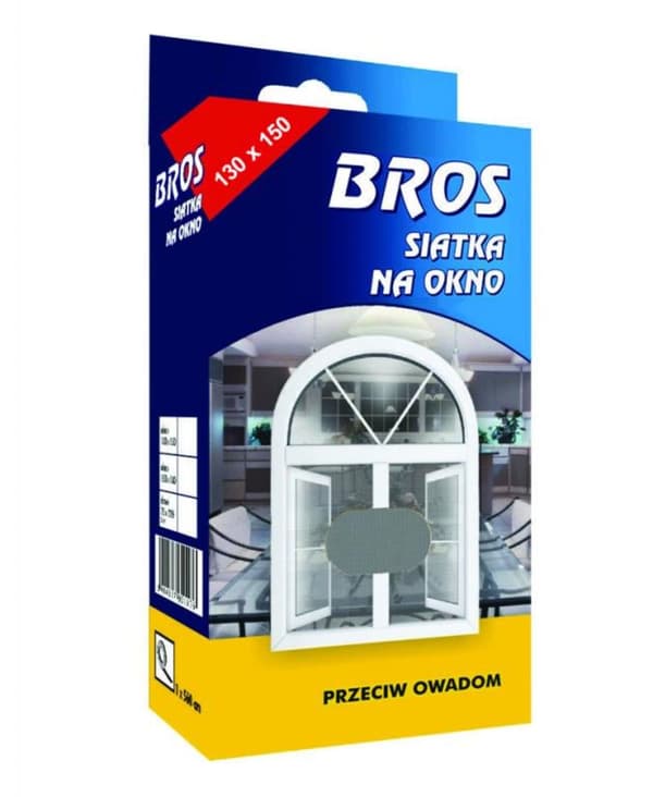 Bros insektnet vindue 130x150 hvid