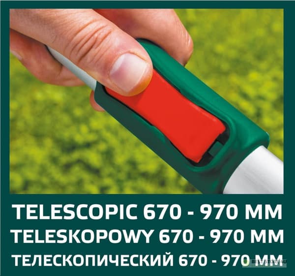 Teleskopisk grenbeskærer 670 mm, skærediameter 45 mm, aluminiumshåndtag