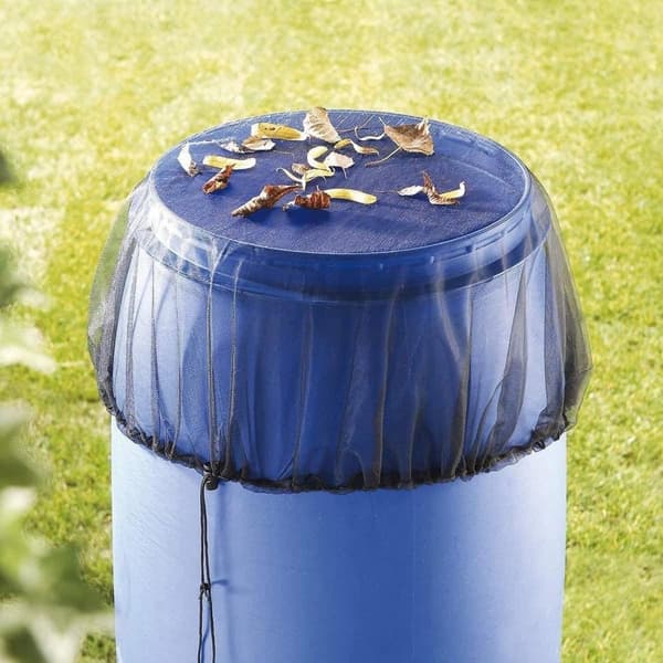 Lollanda Regntunneskydd, Bucket Nätlock med Dragsko 150/160 cm, Skyddar mot Skräp - Polyester, Svart, Trädgård