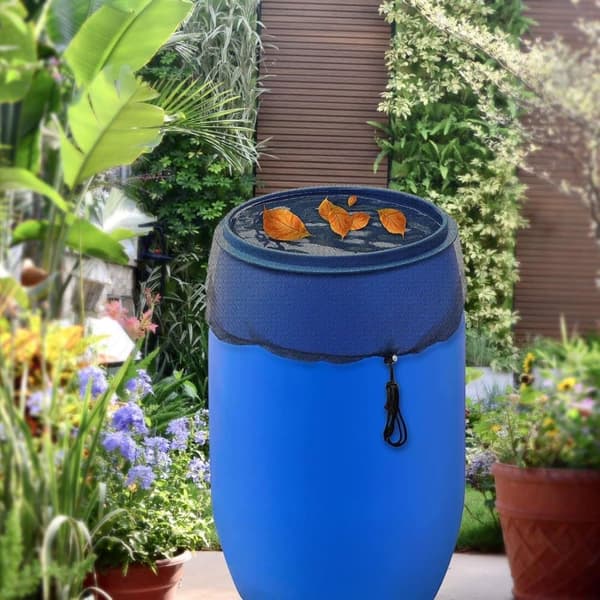 Lollanda Regntunneskydd, Bucket Nätlock med Dragsko 150/160 cm, Skyddar mot Skräp - Polyester, Svart, Trädgård