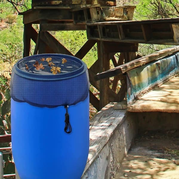 Lollanda Regntunneskydd, Bucket Nätlock med Dragsko 150/160 cm, Skyddar mot Skräp - Polyester, Svart, Trädgård
