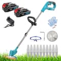 Miniatyrbillede 2 af 2: Havetrimmer, 2 x 3000mAh batteri, justerbart trimmerhoved, letvægtsdesign,to batterier, med 2 batteri