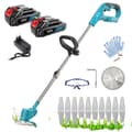 Miniatyrbillede 1 af 2: Havetrimmer, 2 x 3000mAh batteri, justerbart trimmerhoved, letvægtsdesign,to batterier, med 2 batteri