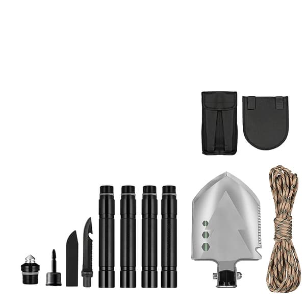 Multifunktionel Campingspade, Holdbar Stål Konstruktion, Letvægts og Kompakt Design,MT14-102S 92 cm