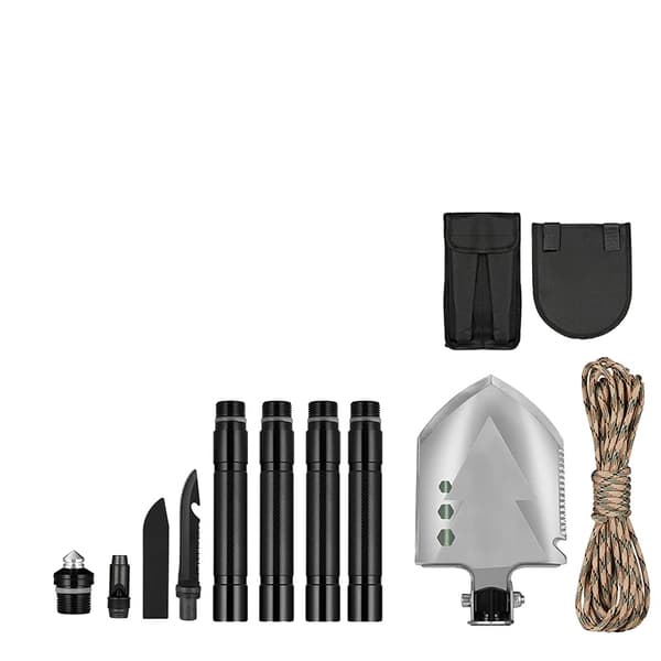 Multifunktionel Campingspade, Holdbar Stål Konstruktion, Letvægts og Kompakt Design,MT14-102F 92cm