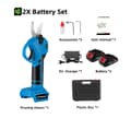 Miniatyrbillede 2 af 2: Elektriske Beskærersakse, 1280W Børsteløs Motor, 30MM Maksimal Skærediameter,2 batteri sæt en
