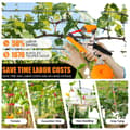 Miniatyrbild 1 av 4: Plantebindningsmaskin, hållbar rostfritt stål, justerbar bredd,Orange