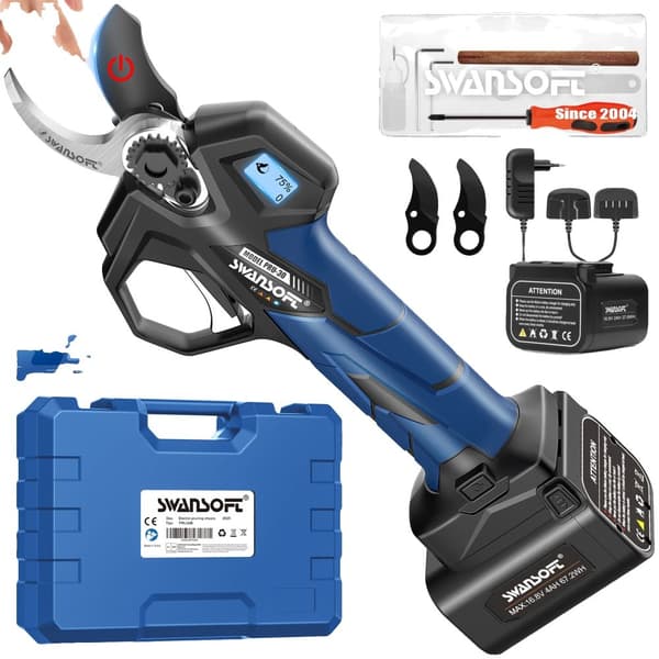 Trådløs Beskærersaks, Max Effekt 850W, Skærestørrelse 0-30mm, Arbejdstid 6-8 timer,SW-PRU30 B 2AH4AH