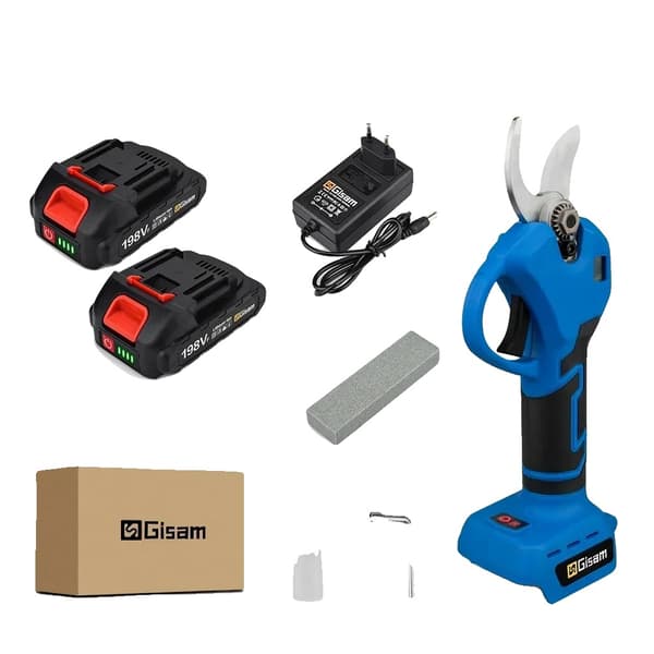 Elektriske Beskærersakse, Børsteløs Motor, 18V Batterikraft,2 Batterikarton