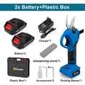 Miniatyrbillede 2 af 2: Børsteløs trådløs elektrisk beskærer, 30 mm skærediameter, 1500 mAh batteri,2 Batteri Sæt B
